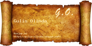 Gulis Olinda névjegykártya